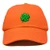 DALIX Four Leaf Clover Hat Baseball Cap St. Patrick's Day Cotton Caps Orange