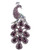 Alilang Antique Amethyst Purple Crystal Rhinestones Peacock Bird Pin Brooch Alilang Antique Amethyst Purple Crystal Rhinestones Peacock Bird Pin Brooch