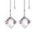 LONGSHENG Purple Tree of Life Fan Pull Chain Fan Light Replacement Extender Pull Chain  Pack of 2