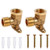 G1 2 Male x G1 2 Inch Female Straight Thread Brass Pipe Fittings 90 Degree Drop Ear Elbow 2 Pack Nominal Copper Pipe Threaded