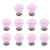 Tulead Cabinet Pull Knobs Round-Shape Pulls Decorative Door Knobs Dresser Drawer Wardrobe Pull Handles Pack of 10 with Mounting Screws  Pink 28x33mm