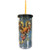 Silver Buffalo Kingdom Hearts Lid and Straw Plastic Tall Cold Cup  20 Oz  Multicolored