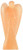 Orange Selenite Hand Carved Guardian Pocket Angel Reiki Healing Peace Figurine Crystal Statue Gift Natural Gemstone Feng Shui Good Luck Gift 2-2.5 Inch