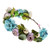 DDazzling Women Flower Headband Wreath Crown Floral Wedding Garland Wedding Festivals Photo Props  Blue