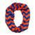 Orange  and  Blue Chevron Infinity Scarf