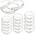 15 PCS Expandable Bangle Bracelet, Adjustable Wire Blank Bracelet Expandable Bangle for DIY Jewelry Making, Silver