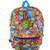 Shopkins Chef Club Print Large School Backpack - SPK Front Pocket Girls Book Bag - Multicolored