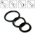 SOCOAT Waterproof Exercise Silicone Ring 3pcs-Black