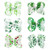 2 PCS St. Patrick's Day Shamrock Green Hair Bows Alligator Clips 601   H