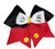 AZBOWS Cheer Bows Red and Black Mickey Mouse Hair Bow