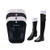 VANTOBEST 2Pairs Black and White Plastic Boot Shaper Form Inserts Boots Tall Support Shoe Trees Automatic Stand Support Shaper Boot Holder Organizers for Women Most Shoes Boots  18inch 43cm