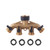 NJN 4 Way Brass Garden Hose Splitter  Heavy Duty 3 4" Brass Hose Connectors  Hose Spigot Adapter with 4 Valves