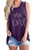 MODARANI Purple Loose Tank Tops for Women Be Kind Graphci Sleeveless T Shirt Cute XXL