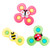 InnoUS Baby Suction Cup Spinning Top Toy  3PC Baby Bath Toys with Rotation Suction Cup for Baby Dining Table Bathing Travelling