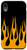 iPhone XR Orange Flames on Black Background Flaming Case