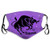 Zodiac Taurus Black Purple Face Covers Unisex Windproof and Dustproof Mouth Mask Face Cover with Adjustable Elastic Strap