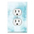 Graphics Wallplates - Blue Marble Textures Clouds Background Print - Duplex Outlet Wall Plate Cover