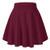 Urban CoCo Women's Basic Versatile Stretchy Flared Casual Mini Skater Skirt  Medium  Wine Red
