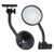 Round Bolt-On Side Convex Mirror Set for Jeep Wrangler (JK) - Textured Black - 1 Pair - Driver and Passenger Side