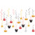 30 pc Mickey Minnie Hanging Swirl Decorations - Ceiling Streamers for Mouse Party Mickey Minnie Mouse Theme Party Supplies  Party Favors for Kids  Mickey