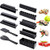 Huders Sushi Making Kit Complete Sushi Set for Beginners 10pcs DIY Sushi Making Kit Roll Sushi Maker Rice Roll Mold with 8 Sushi Rice Roll Mold Shapes Fork Spatula DIY Home Sushi Tool  Black