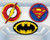 amscan Superhero Logos Hanging Honeycomb Balls - 3pc
