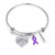 Gzrlyf Purple Ribbon Awareness Bracelet Domestic Violence Survivor Gifts Pancreatic Cancer Survivor Gifts  Bracelet