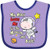 Inktastic My Mimi Loves Me Cow Astronaut Baby Bib Lavender and Purple 3d28b