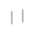 925 Sterling Silver CZ Cubic Zirconia Dainty Mini Bar Minimalist Stud Earrings
