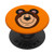 Bear Orange PopSockets PopGrip  Swappable Grip for Phones  and  Tablets