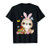 Funny Sloth Bunny Ear With Eggs Basket Easter Costume Rabbit T-Shirt