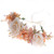 Eralove Women Flower Headband Girls Floral Crown Floral Wedding Wreath Wedding Festivals Photo Props  Orange