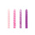 Creative Converting Pink and Purple Large Spiral Candles  48 ct