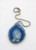 Blue Sliced Agate Fan Pull  Stone Light Pull  Ceiling Fan Pull  Agate  Light Pull Chain  Blue Agate  Blue
