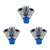 Othmro G Thread 3 Way Manifold Block Splitter Quick Connect Air Hose Splitter Coupler Air Compressor Splitter 3pcs