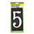 Hy-Ko CA-25 5 Reflective Colonial House Number  5 3-1 2 and quot