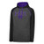 J America NCAA Kansas State Wildcats Men's Titan Poly Raglan Hoodie  Large  Black Heather Purple