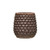 Creative Co-op Embossed Terracotta Distressed Finish  Holds a 4" Pot  Planter  Plum