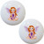 Set of 2 Purple Fairy Ceramic Cabinet Drawer Pull Knobs