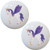 Set of 2 Purple Unicorn Ceramic Cabinet Drawer Knobs