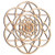 ZenVizion 5.31" Seed of Life Wall Decor Merkabah Mandala  Sacred Geometry Wall Art Yoga Decor  Crystal Grid  Wooden Art Symbol  Meditation Decor  Spiritual Decor  Car Hanger