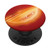 Orange Geode Crystal Orange Mineral Slice Agate PopSockets Grip and Stand for Phones and Tablets