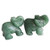 Gemgogo 2 Pcs Natural Green Aventurine Crystals and Healing Stones Pocket Carved Elephant Decor Figurine 1.5 Inches Room Decor