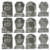 Toyvian 3pcs Halloween Foam RIP Graveyard Tombstones Ornaments Halloween Garden Yard Decorations Haunted House Props Random Style