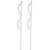 megko 925 Sterling Silver Chain Threader Earrings for Women Cuff Tassel Earrings 4.8 Inches style2