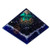 Tourmaline  and  Malachite Merkaba Crystal Orgone Pyramid EMF Protection Energy Generator Flower of Life Orgonite Pyramid