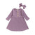 Toddler Baby Girl Fall Outfit Casual Dress Solid Long Sleeve Outfit Button Dress with Headband Clothes  Purple  12-18 Months Toddler Baby Girl Fall Outfit Casual Dress Solid Long Sleeve Outfit Button Dress with Headband Clothes  Purple  12-18 Months