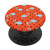 Cute Flamingo Pattern Design On Orange Background PopSockets Grip and Stand for Phones and Tablets