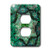 3dRose lsp_6408_6 Green Abstract 2 Plug Outlet Cover Multicolored