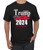Trump 2024 Shirt Keep America Great T-Shirt Reelect President Donald Trump Mens Womens Non-PC Tee  Black  X-Large